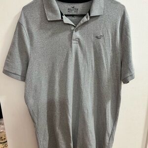 Hollister Men's Gray XL Polo‎ Shirt